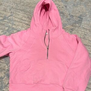 Pink Half-Zip Hoodie